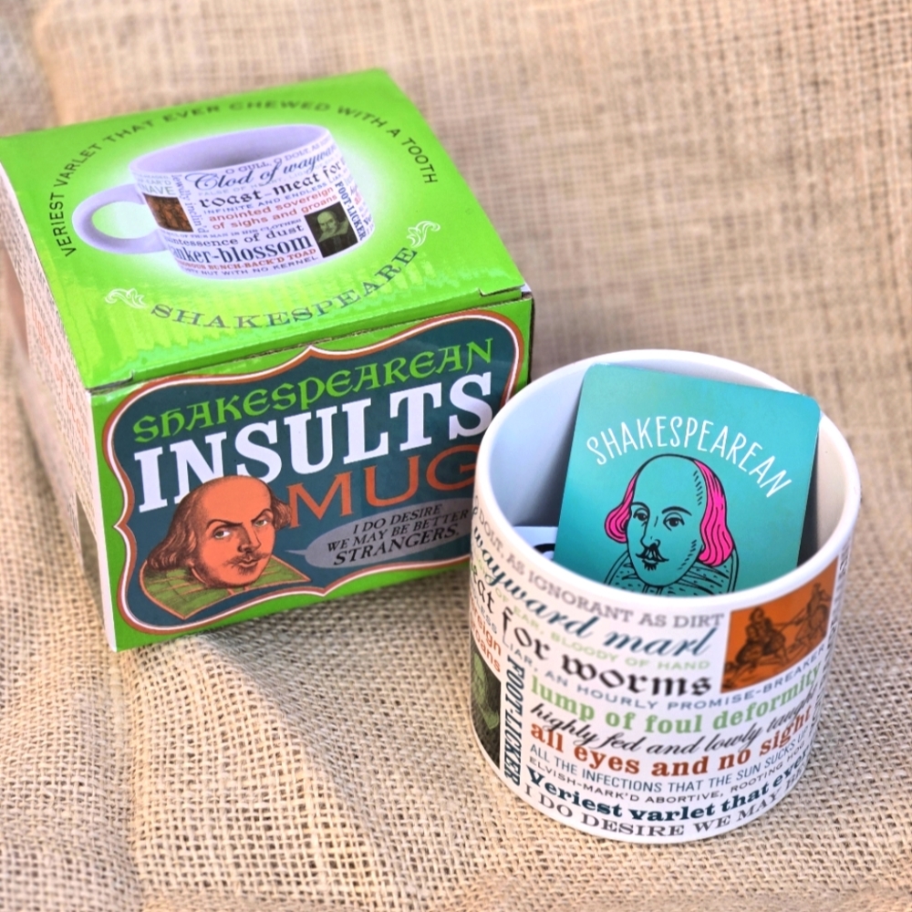 Shakespeare Insults Mug, Funny Mug, Thespian